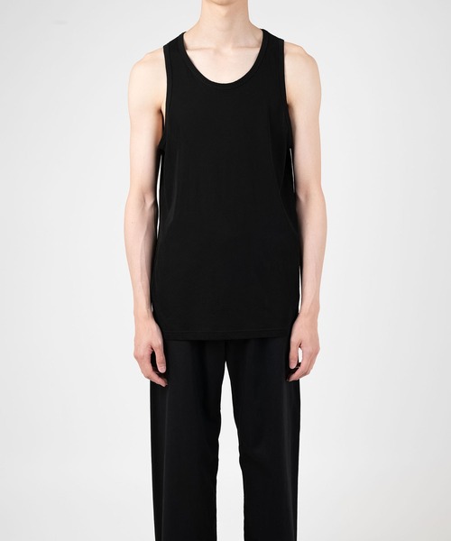 LAD MUSICIAN(ラッドミュージシャン)の「COTTON TWIST JERSEY TANK TOP(タンクトップ・メンズ・ホワイト/ブラック・42/44/46)」の3枚目の写真