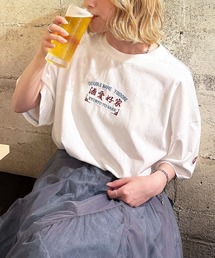 【YOIDORE】&times;DOUBLE NAMEコラボ ネオン刺繍 BIG TEE