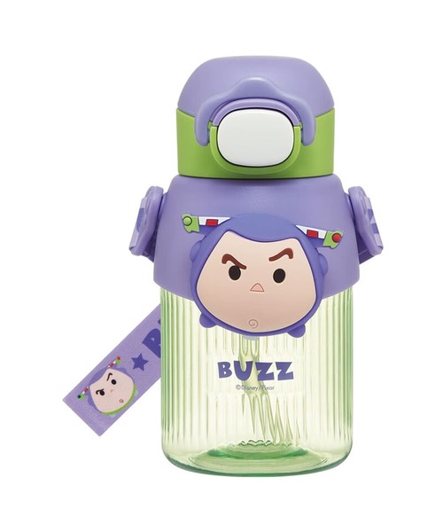 SK)【Disney】 ディズニー マスコット 付き ストロー ボトル 水筒 子供