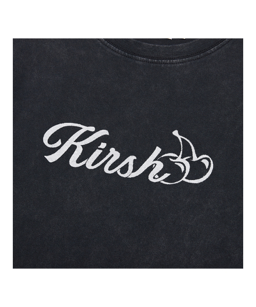 KIRSH（キルシー）の「ワーディングクロップピグメントTシャツ[ブラック]（Tシャツ/カットソー・レディース・その他・MEDIUM/SMALL）」の4枚目の写真