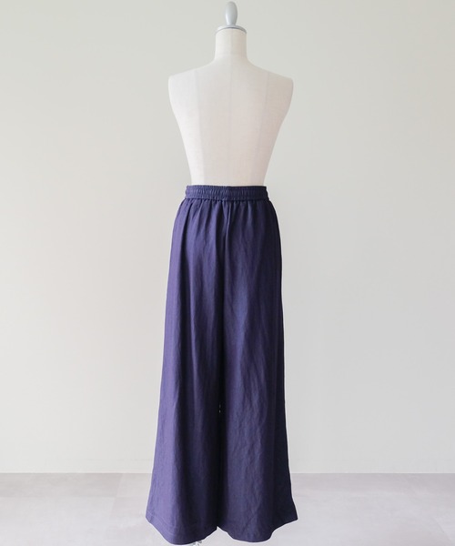 DOLLUPOOPS(ドールアップウップス)の「Easy Wide-Straight Pants(イージーワイドストレートパンツ)(その他パンツ・レディース・ブラック/ブルー・MEDIUM)」の20枚目の写真