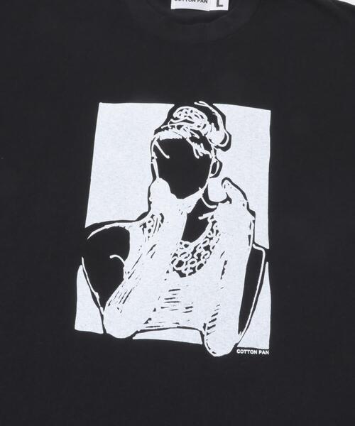 cotton pan(コットンパン)の「COTTON PAN 朝食を(Tシャツ/カットソー・メンズ・ホワイト/ブラック・SMALL/MEDIUM/LARGE)」の9枚目の写真