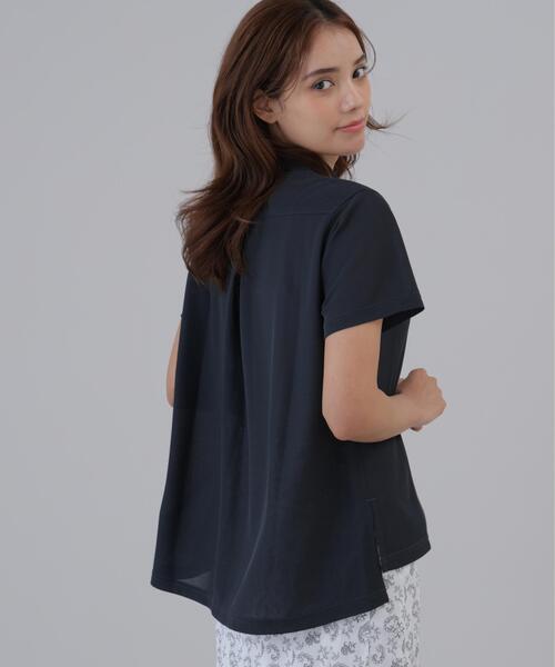St ANDREWS(セントアンドリュース)の「【St ANDREWS】ドットバーズアイ半袖シャツ (WOMENS)(ポロシャツ・レディース・ホワイト/ブラック・M/L/S)」の22枚目の写真