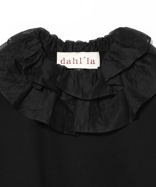 fennica(フェニカ)の「dahl'ia / レース フリル プルオーバー(Tシャツ/カットソー・レディース・ブラック・ONE SIZE)」の3枚目の写真