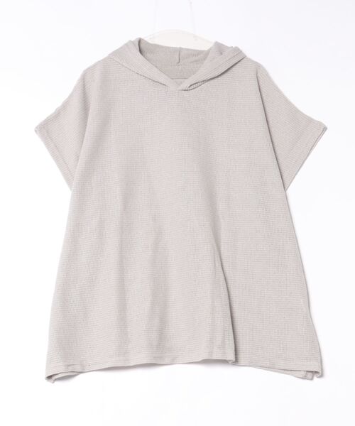 antiqua（アンティカ）の「カラミ風フーデットトップス（その他トップス・レディース・ベージュ/ブラック・ONESIZE）」の2枚目の写真