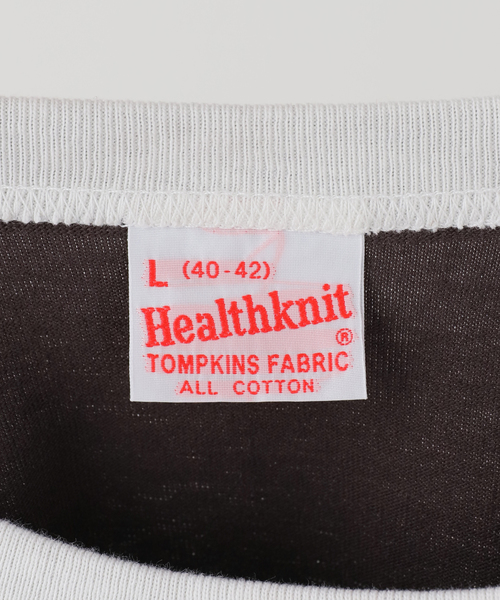 Healthknit(ヘルスニット)の「HEALTH KNIT TOMPKINS JERSEY RINGER S/S:Tシャツ(Tシャツ/カットソー・レディース・ブラック・LARGE)」の9枚目の写真