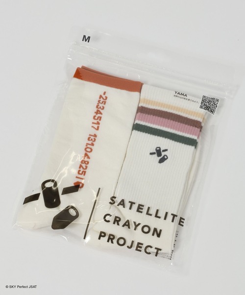 GLOBAL WORK(グローバルワーク)の「【SATELLITE CRAYON PROJECT】2Pソックス/669760(ソックス/靴下・レディース・その他2/その他1/その他3・MEDIUM/LARGE)」の3枚目の写真
