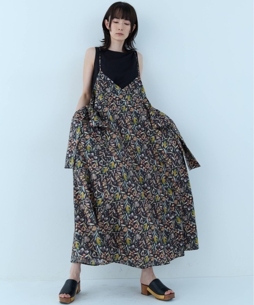 flaeu(フラユ)の「Vintage Flower Camisole Dress(ワンピース・レディース・ブラック/アイボリー・FREE)」の15枚目の写真