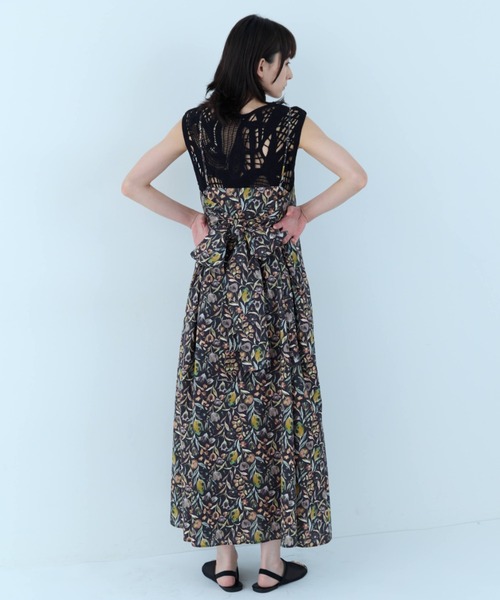 flaeu(フラユ)の「Vintage Flower Camisole Dress(ワンピース・レディース・ブラック/アイボリー・FREE)」の21枚目の写真