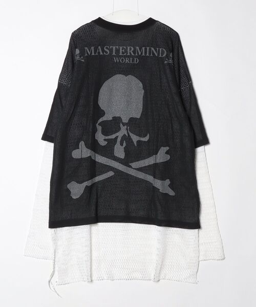mastermind JAPAN（マスターマインド）の「BOXY REVERSED MESH LAYERED LS TEE（Tシャツ/カットソー・メンズ・ブラック系その他・XL）」の2枚目の写真