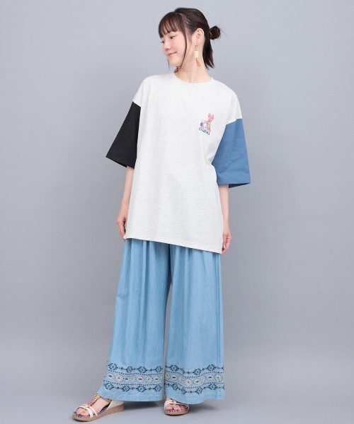 チチカカ(チチカカ)の「アニマリートチアフルネコTシャツ(Tシャツ/カットソー・メンズ・チャコールグレー/グリーン/その他1・FREE)」の10枚目の写真