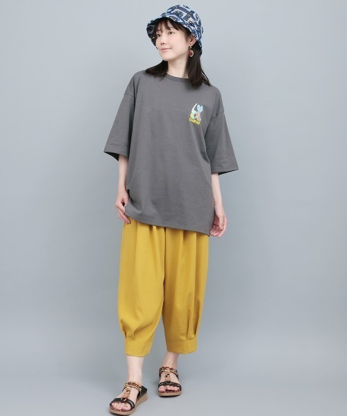 チチカカ(チチカカ)の「アニマリートチアフルネコTシャツ(Tシャツ/カットソー・メンズ・チャコールグレー/グリーン/その他1・FREE)」の12枚目の写真
