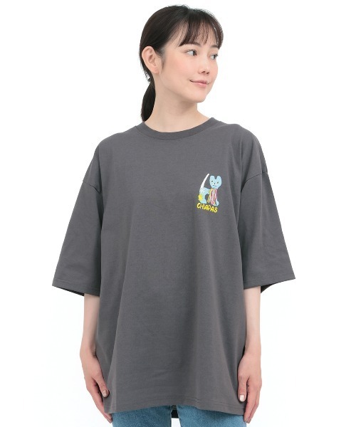 チチカカ(チチカカ)の「アニマリートチアフルネコTシャツ(Tシャツ/カットソー・メンズ・チャコールグレー/グリーン/その他1・FREE)」の9枚目の写真