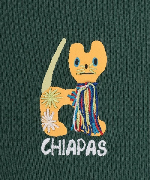 チチカカ(チチカカ)の「アニマリートチアフルネコTシャツ(Tシャツ/カットソー・メンズ・チャコールグレー/グリーン/その他1・FREE)」の17枚目の写真