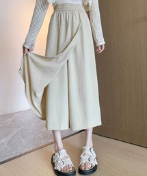 ウエストゴムゆったりワイドパンツ