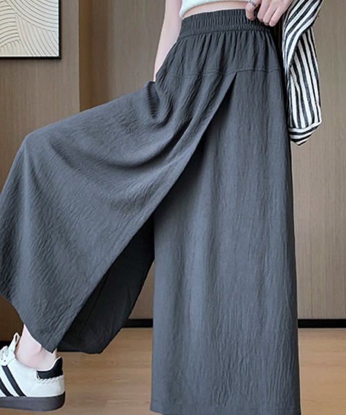 2ly2(トゥーリートゥー)の「ウエストゴムゆったりワイドパンツ(その他パンツ・レディース・ベージュ/グレー/ブラック・FREE)」の8枚目の写真