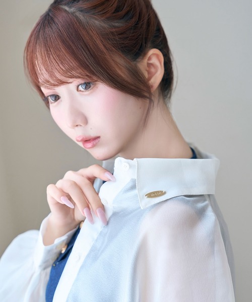 Rose Muse(ロゼミューズ)の「Volume sleeve sheer shirt(シャツ/ブラウス・レディース・ホワイト・FREE)」の2枚目の写真