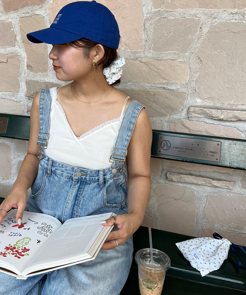SLOBE IENA(スローブイエナ)の「Left Bank Books SLOBE別注 シュシュ巾着セット(ポーチ・レディース・ホワイト/ホワイト系その他/サックスブルー・FREE)」の5枚目の写真