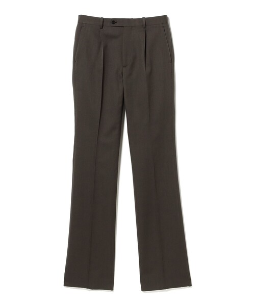 BEAMS F(ビームスエフ)の「【別注】ORTELO / ウール キャバリーツイル 1プリーツ シューカットスラックス(スラックス・メンズ・ダークブラウン・44/42/50/48/46)」の2枚目の写真