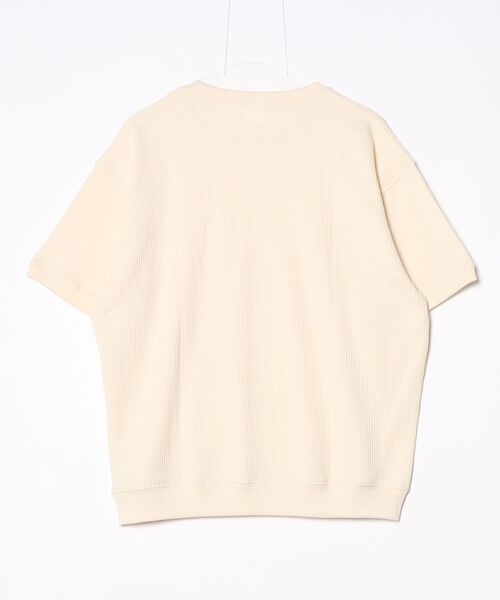 TETE HOMME（テットオム）の「【SEABEES/シービーズ】TCサーマル クルーネックTシャツ（Tシャツ/カットソー・メンズ・チャコールグレー/ブラック/アイボリー・MEDIUM/LARGE）」の4枚目の写真