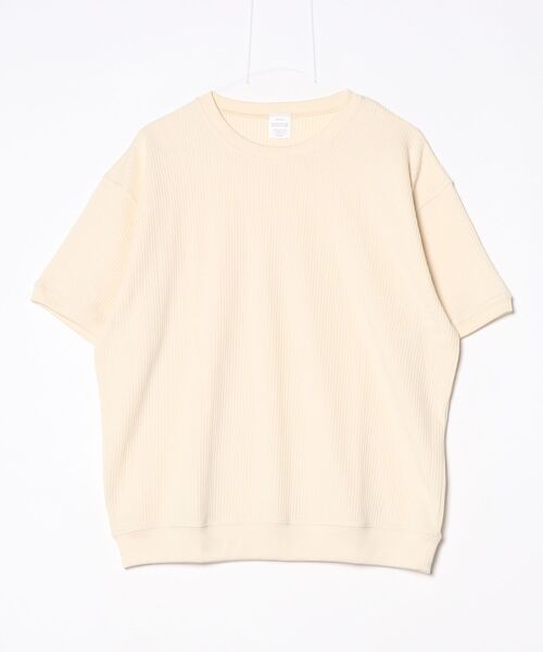 TETE HOMME（テットオム）の「【SEABEES/シービーズ】TCサーマル クルーネックTシャツ（Tシャツ/カットソー・メンズ・チャコールグレー/ブラック/アイボリー・MEDIUM/LARGE）」の16枚目の写真