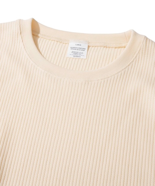 TETE HOMME（テットオム）の「【SEABEES/シービーズ】TCサーマル クルーネックTシャツ（Tシャツ/カットソー・メンズ・チャコールグレー/ブラック/アイボリー・MEDIUM/LARGE）」の11枚目の写真