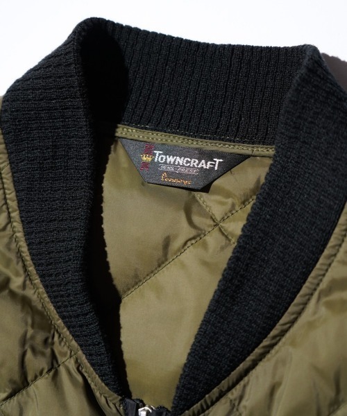 TOWNCRAFT(タウンクラフト)の「TOWNCRAFT / タウンクラフト QUILTING LIGHT DOWN VEST キルティング ライトダウンベスト(ダウンベスト・メンズ・オリーブ/ブラウン/ブラック・LARGE/MEDIUM)」の11枚目の写真
