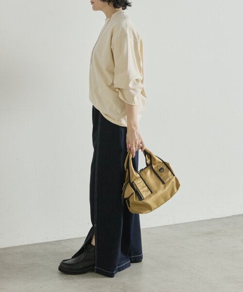ear PAPILLONNER(イアパピヨネ)の「ラフスウェットトップス【SUM1 STYLE×MONT KEMMEL】(Tシャツ/カットソー・レディース・アイボリー/ブラック・FREE)」の19枚目の写真