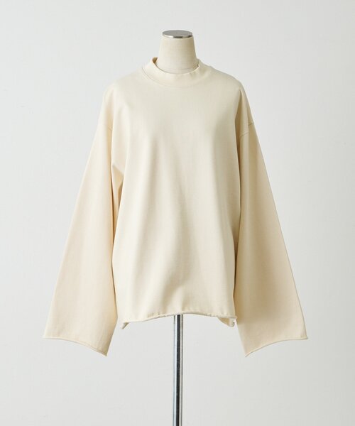 ear PAPILLONNER(イアパピヨネ)の「ラフスウェットトップス【SUM1 STYLE×MONT KEMMEL】(Tシャツ/カットソー・レディース・アイボリー/ブラック・FREE)」の21枚目の写真