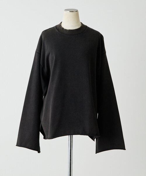 ear PAPILLONNER(イアパピヨネ)の「ラフスウェットトップス【SUM1 STYLE×MONT KEMMEL】(Tシャツ/カットソー・レディース・アイボリー/ブラック・FREE)」の8枚目の写真