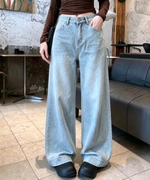 26ss ストレートベーシックワイドデニムパンツ