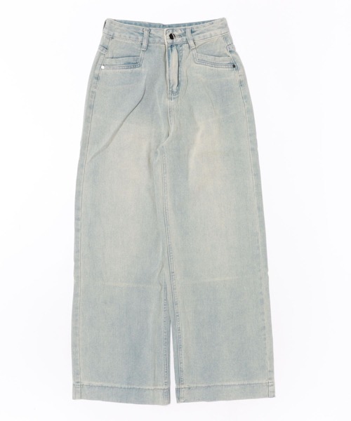 AsRiRe（アスリレイ）の「26ss ストレートベーシックワイドデニムパンツ（デニムパンツ・レディース・サックスブルー・S/M/L）」の4枚目の写真