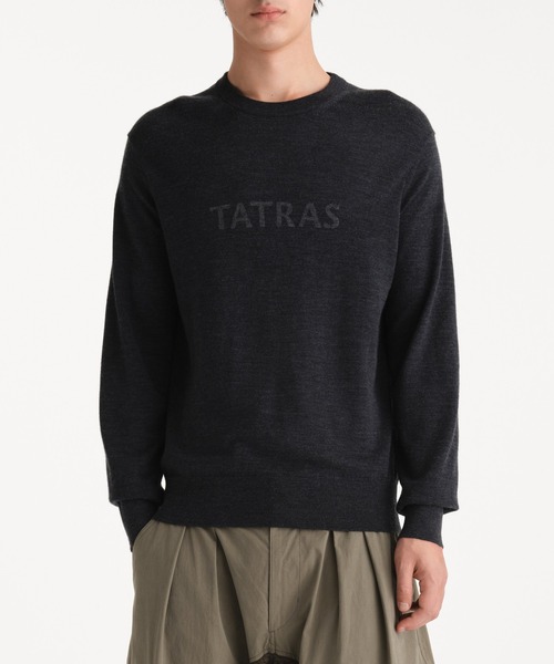 TATRAS(タトラス)の「TATRAS(タトラス) MEDUNO メデゥノ(ニット/セーター・メンズ・ブラック/チャコールグレー/ベージュ・4/3/2/1)」の1枚目の写真