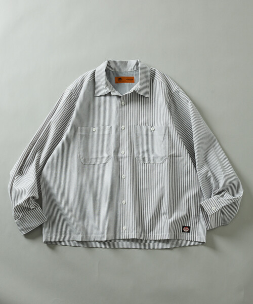 RED KAP(レッドキャップ)の「RED KAP/レッドキャップ 別注 クロップド オックスフォード ロングスリーブ ワークシャツ(シャツ/ブラウス・メンズ・チャコールグレー/サックスブルー/イエロー/ブルー/その他13・LARGE/MEDIUM)」の8枚目の写真