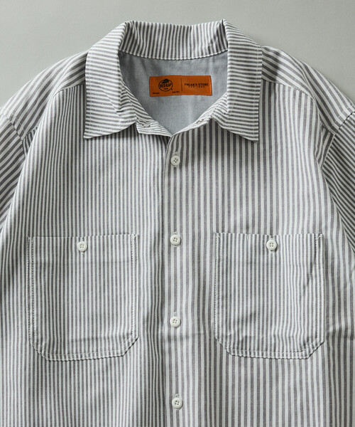 RED KAP(レッドキャップ)の「RED KAP/レッドキャップ 別注 クロップド オックスフォード ロングスリーブ ワークシャツ(シャツ/ブラウス・メンズ・チャコールグレー/サックスブルー/イエロー/ブルー/その他13・LARGE/MEDIUM)」の10枚目の写真