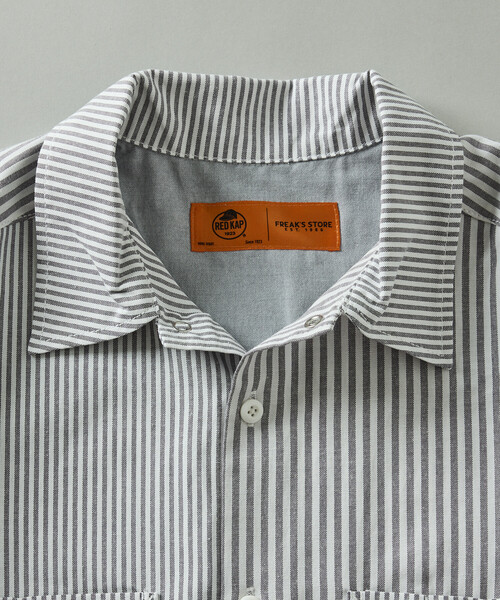 RED KAP(レッドキャップ)の「RED KAP/レッドキャップ 別注 クロップド オックスフォード ロングスリーブ ワークシャツ(シャツ/ブラウス・メンズ・チャコールグレー/サックスブルー/イエロー/ブルー/その他13・LARGE/MEDIUM)」の11枚目の写真