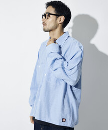 RED KAP（レッドキャップ）の「RED KAP/レッドキャップ 別注 クロップド オックスフォード ロングスリーブ ワークシャツ（シャツ/ブラウス）」