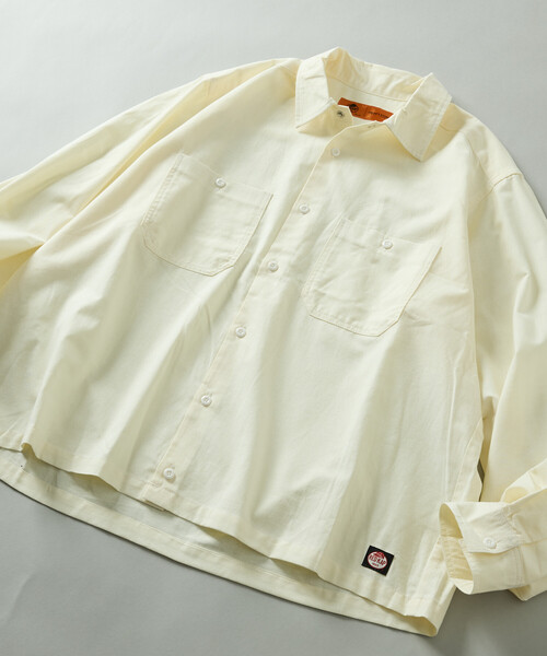 RED KAP(レッドキャップ)の「RED KAP/レッドキャップ 別注 クロップド オックスフォード ロングスリーブ ワークシャツ(シャツ/ブラウス・メンズ・チャコールグレー/サックスブルー/イエロー/ブルー/その他13・LARGE/MEDIUM)」の4枚目の写真