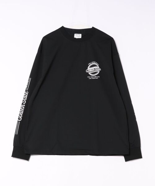 UNDERWRAPS(アンダーラップス)の「UVカット イージーケア バックプリント 長袖Tシャツ ロンT(Tシャツ/カットソー・メンズ・ホワイト/ブラック・M/L/LL)」の2枚目の写真