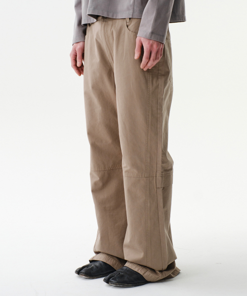 DIVEIN(ダイブイン)の「LOUNGE COTTON FLARE PANTS (BEIGE)(その他パンツ・メンズ・その他・1/2/0)」の1枚目の写真