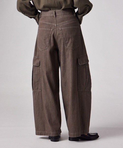 Paul Smith(ポールスミス)の「ウィメンズ ウォッシュドデニム ワークトラウザーズ / 265202 412T(その他パンツ・レディース・オリーブ/ブラウン・40)」の10枚目の写真