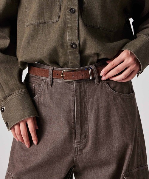 Paul Smith(ポールスミス)の「ウィメンズ ウォッシュドデニム ワークトラウザーズ / 265202 412T(その他パンツ・レディース・オリーブ/ブラウン・40)」の11枚目の写真