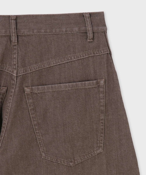 Paul Smith(ポールスミス)の「ウィメンズ ウォッシュドデニム ワークトラウザーズ / 265202 412T(その他パンツ・レディース・オリーブ/ブラウン・40)」の3枚目の写真