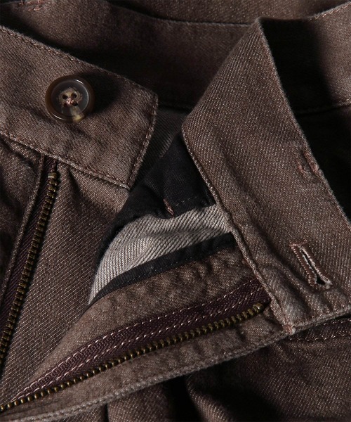 Paul Smith(ポールスミス)の「ウィメンズ ウォッシュドデニム ワークトラウザーズ / 265202 412T(その他パンツ・レディース・オリーブ/ブラウン・40)」の5枚目の写真
