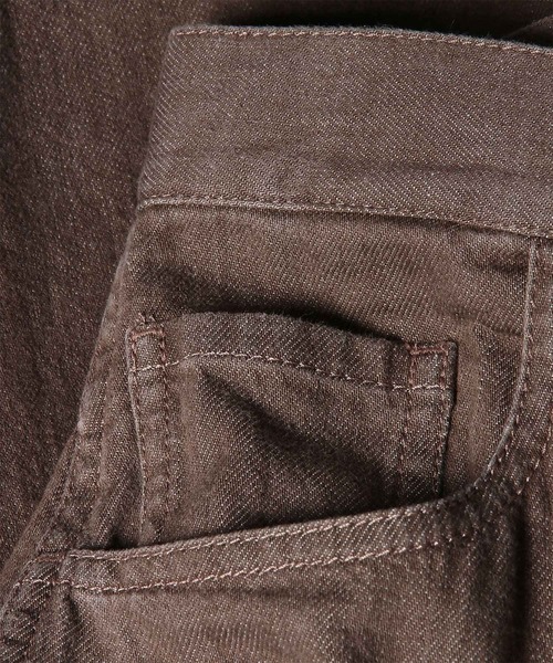 Paul Smith(ポールスミス)の「ウィメンズ ウォッシュドデニム ワークトラウザーズ / 265202 412T(その他パンツ・レディース・オリーブ/ブラウン・40)」の6枚目の写真