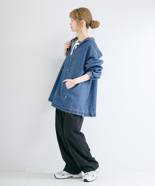 B.C STOCK(ベーセーストック)の「ウォッシャブル / DU JOUR / デュ ジュール JEAN MEXICAN PARKA(シャツ/ブラウス・レディース・ブルー系その他・FREE)」の3枚目の写真