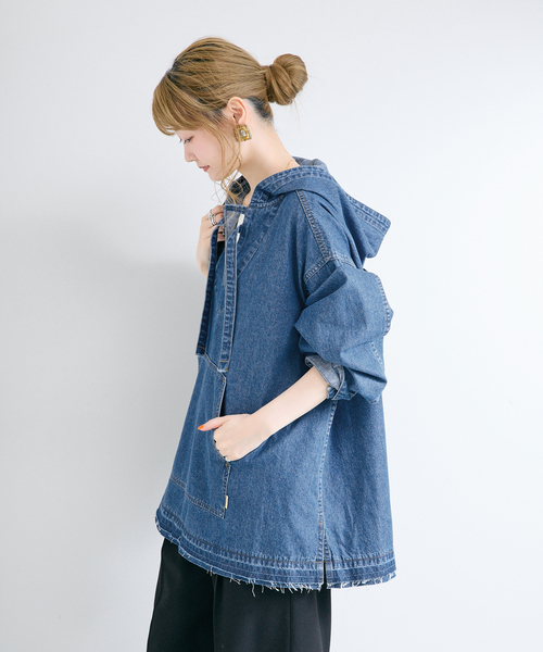 B.C STOCK(ベーセーストック)の「ウォッシャブル / DU JOUR / デュ ジュール JEAN MEXICAN PARKA(シャツ/ブラウス・レディース・ブルー系その他・FREE)」の7枚目の写真