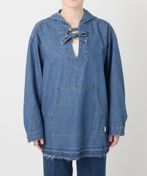 B.C STOCK(ベーセーストック)の「ウォッシャブル / DU JOUR / デュ ジュール JEAN MEXICAN PARKA(シャツ/ブラウス・レディース・ブルー系その他・FREE)」の9枚目の写真