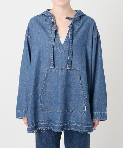 B.C STOCK(ベーセーストック)の「ウォッシャブル / DU JOUR / デュ ジュール JEAN MEXICAN PARKA(シャツ/ブラウス・レディース・ブルー系その他・FREE)」の16枚目の写真