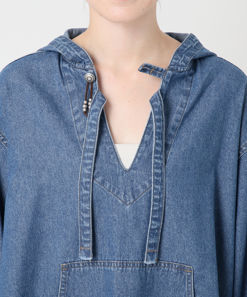 B.C STOCK(ベーセーストック)の「ウォッシャブル / DU JOUR / デュ ジュール JEAN MEXICAN PARKA(シャツ/ブラウス・レディース・ブルー系その他・FREE)」の17枚目の写真